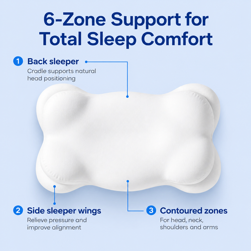 SleepCloud™ Ergonomic Cloud Pillow