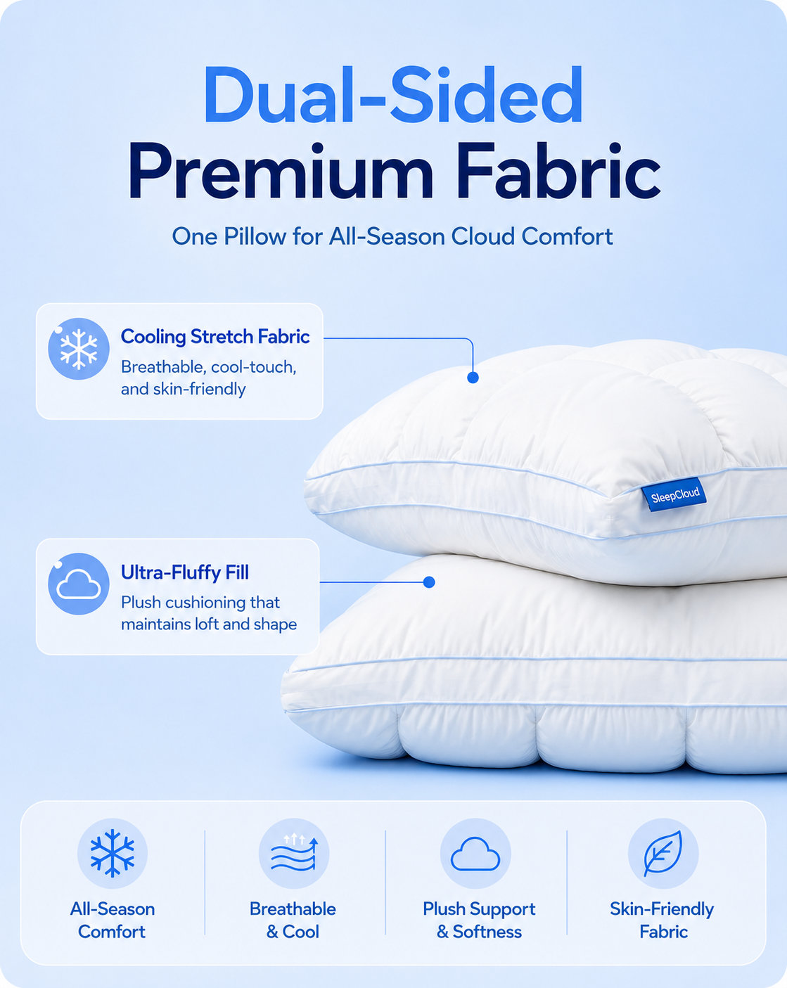 SleepCloud™ DreamPuff Pillow