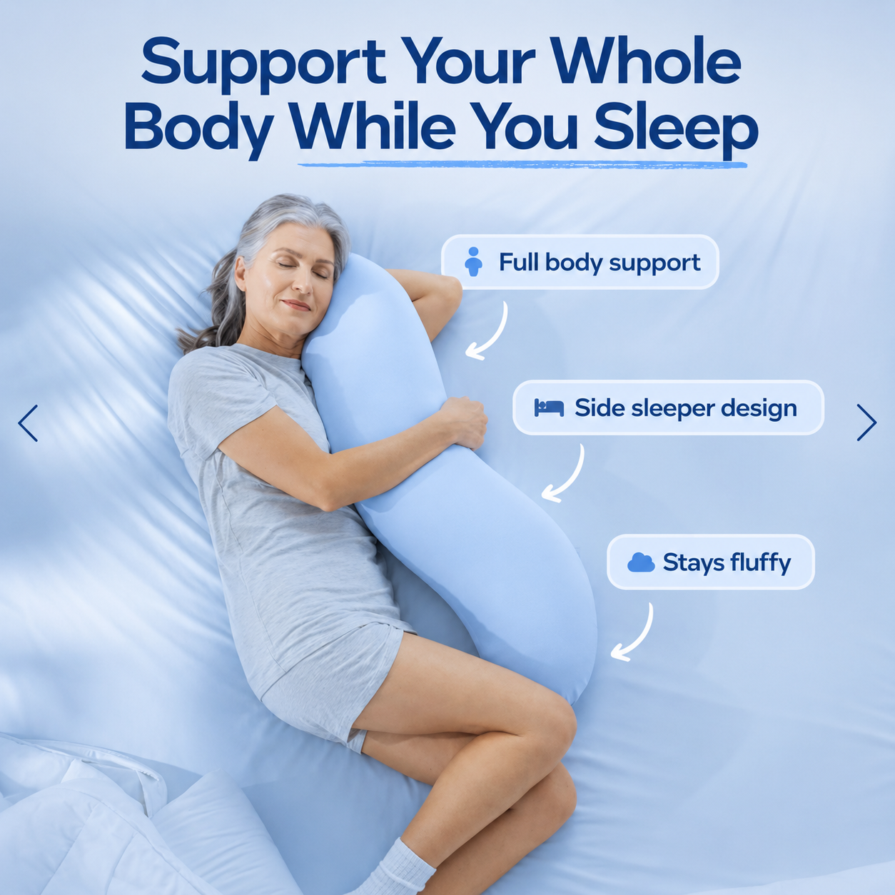 SleepCloud™ Cozy Cloud Body Pillow